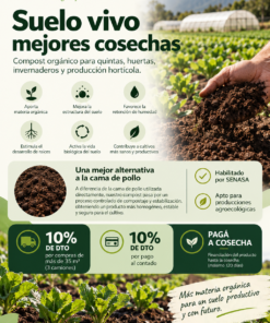 Flyer de Compost Orgánico Hi-Soil: suelo vivo, mejores cosechas